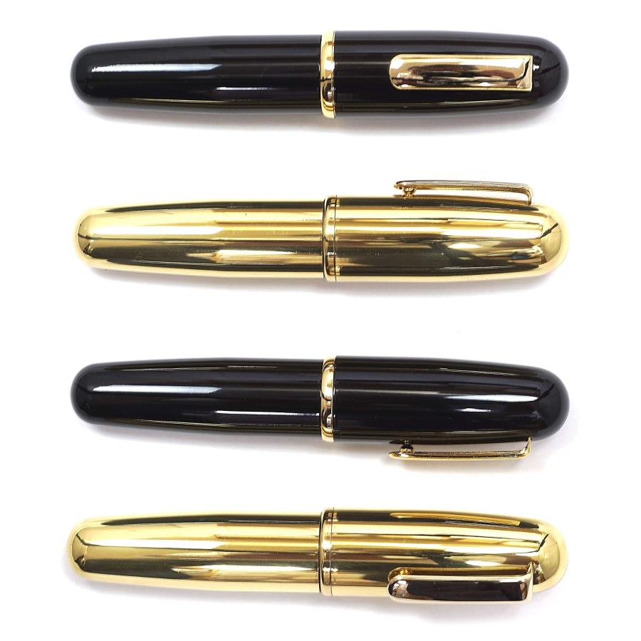 タキザワ 日本製 真鍮玉子型キャップ式ボールペン 1本パック 黒 V3-EGG