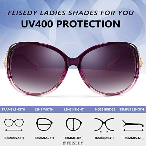 [FEISEDY] サングラス レディース 偏光 レンズ UV400 紫外線対策 楕円型 軽量 鼻が痛くならない 運転用 スポーツ 釣り 登山 B27 |  | 03