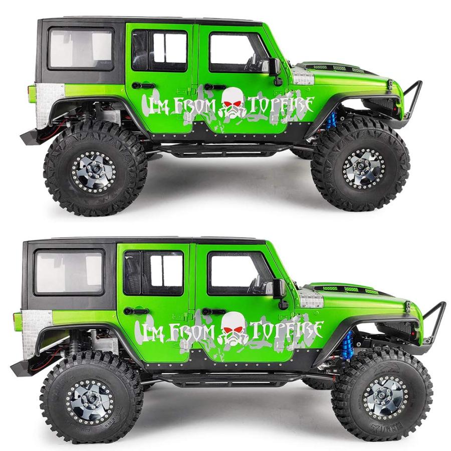ラジコン カー 1.9インチ ビードロック ホイールリムゴムタイヤ 