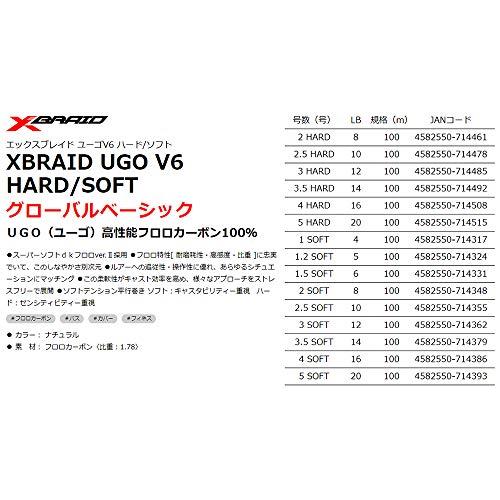 エックスブレイド(X-Braid) ユーゴ V6 ソフト 100m 3号 / 12LB｜goodzero｜02