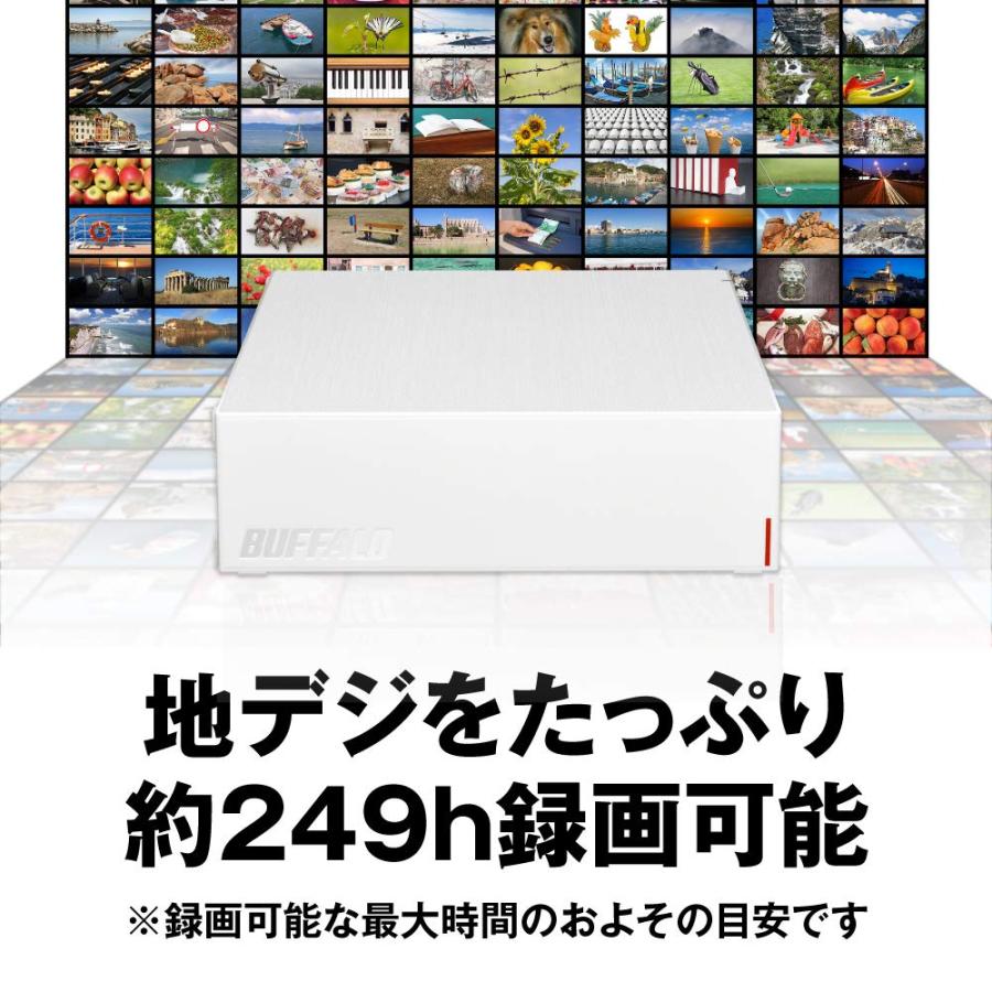 バッファロー USB3.2(Gen.1)対応外付けHDD 2TB ホワイト HD-LE2U3-WB