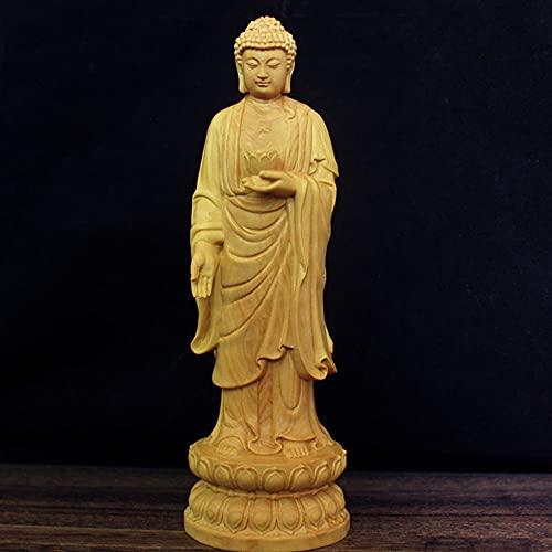 T 仏教美術 木彫金彩手仏像 阿弥陀如来立像 高さ34㎝ 浄土宗 浄土真宗 T 仏教美術 木彫金彩手仏像 阿弥陀如来立像 高さ34㎝ 浄土宗 浄土
