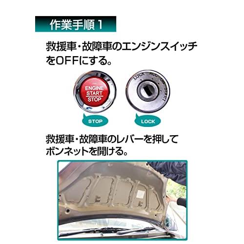 メルテック(meltec) ブースターケーブル HV車対応用 DC12V・80A 3.5ｍ BT-11｜goodzero｜04