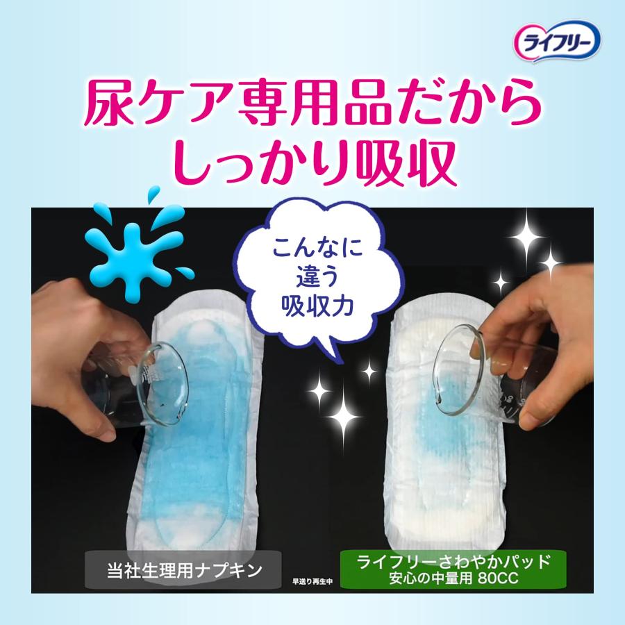 ライフリー 【尿もれパッド 300cc】 その瞬間も安心さわやかパッド