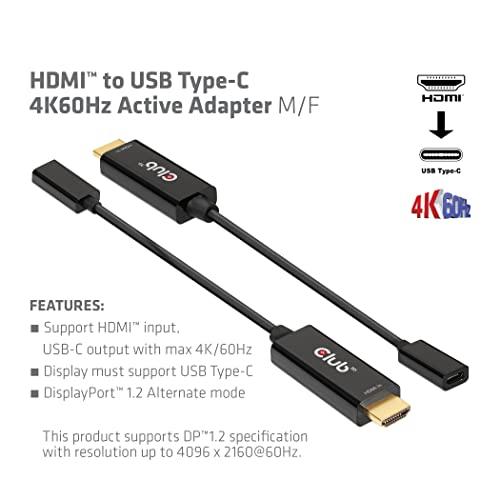 Club 3D HDMI Male オス to USB Type C Female メス アクティブ アダプタ 4K@60Hz (CAC-1333)｜goodzero｜02