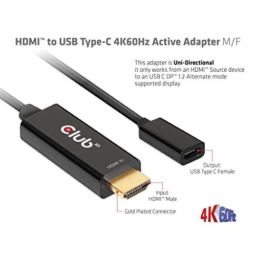 Club 3D HDMI Male オス to USB Type C Female メス アクティブ アダプタ 4K@60Hz (CAC-1333)｜goodzero｜05
