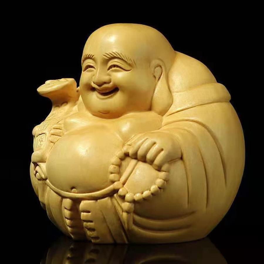 YZBZH 仏像 七福神 布袋様 弥勒菩薩 置物 (高 さ4.7cm×巾5cm) お守り