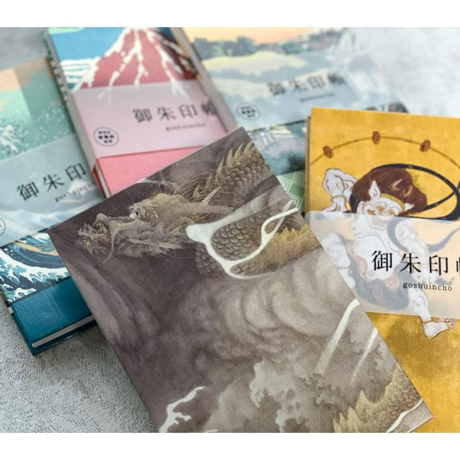 [Bridgehappy] 御朱印帳 御城印 集印帳 御朱印 大判 182×121mm 蛇腹 納経帳 (富獄三十六景青) |  | 02