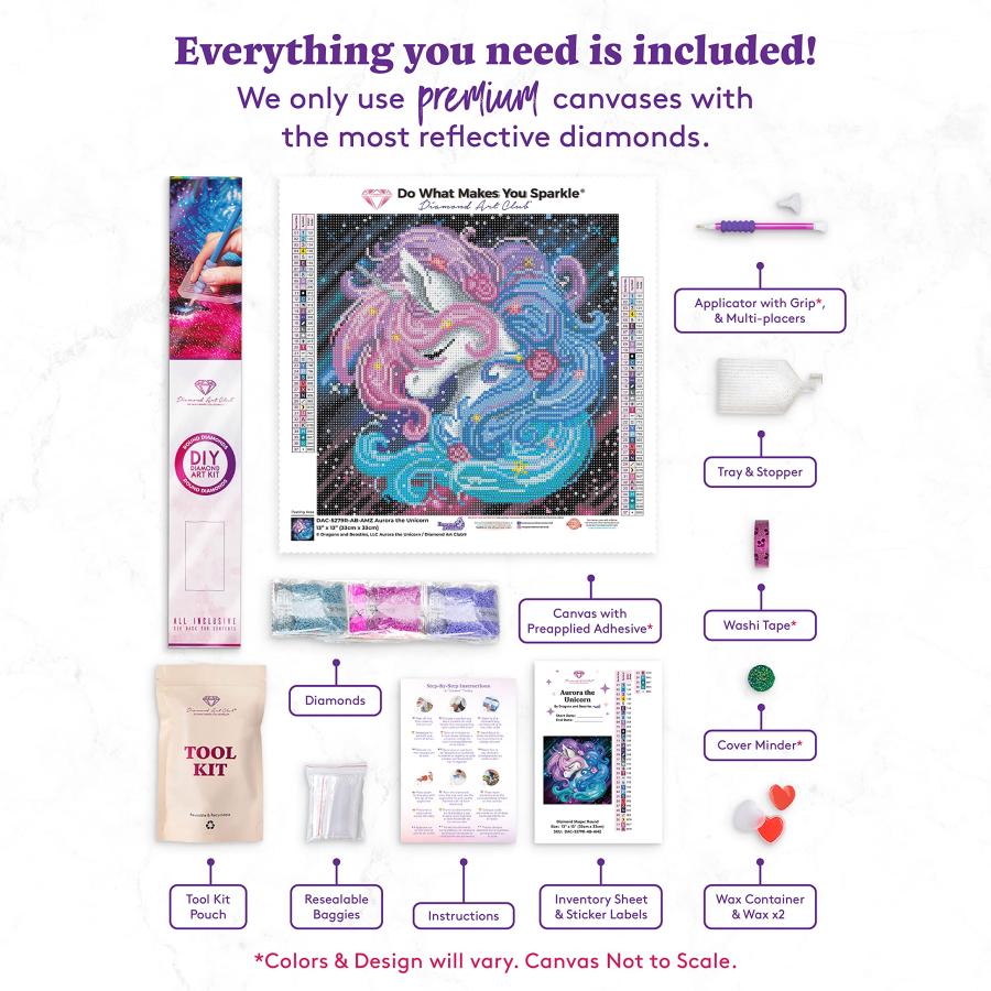 DIAMOND ART CLUB オーロラユニコーンダイヤモンドペイン