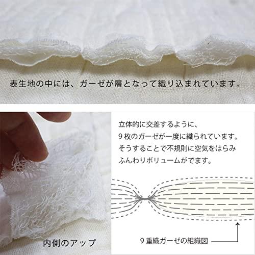 コットンフィーユ(cotton feuille)【9重織ガーゼケット】1年中快適に