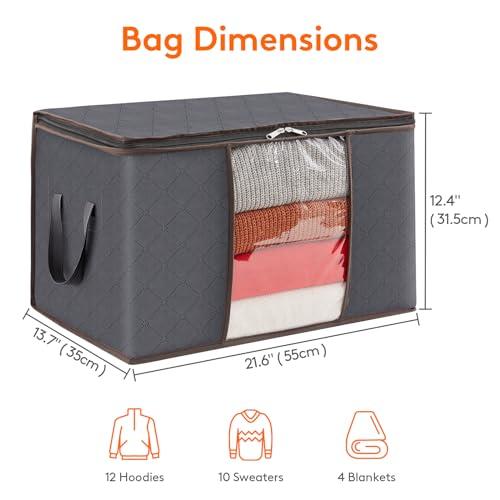 Lifewit 60L 衣装ケース 収納ボックス 衣類収納ケース 毛布 布団収納袋