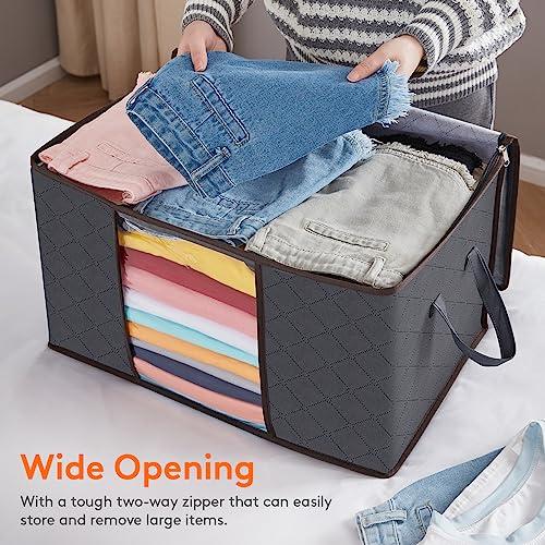 Lifewit 60L 衣装ケース 収納ボックス 衣類収納ケース 毛布 布団収納袋