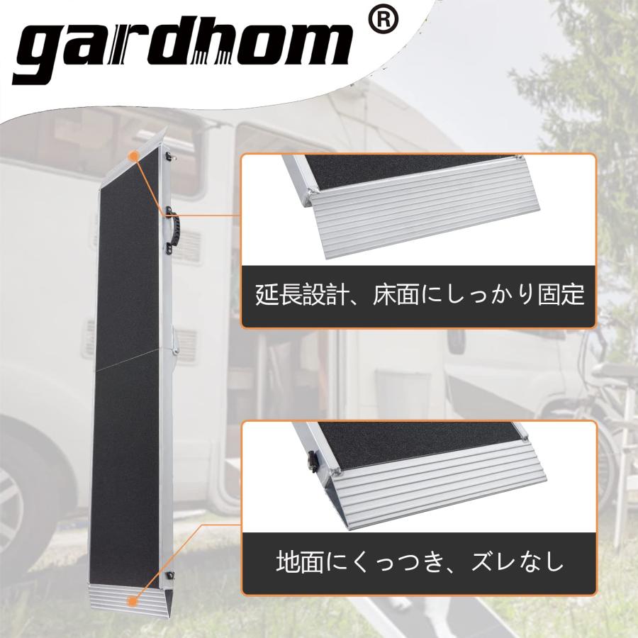 折り畳み アルミ スロープ 犬用， gardhom ペットスロープ 122*38CM