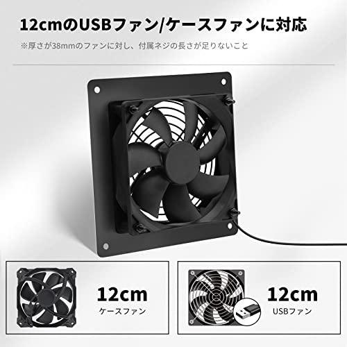 Raonlla ファンガード 120mm アルミ製 12cm USBファン PC ケースファン