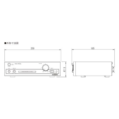 オースミ電機 MASSIVE モノラルパワーアンプ MA-M15A ロー