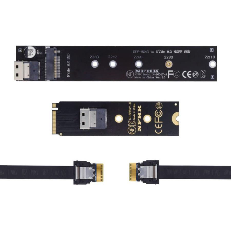 chenyang CY M.2 NVME NGFF M-Key SSD オス-メス 延長ケーブル 40cm