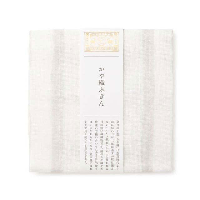 中川政七商店】かや織ふきん よろけ縞 (薄墨) : GOOD ZERO