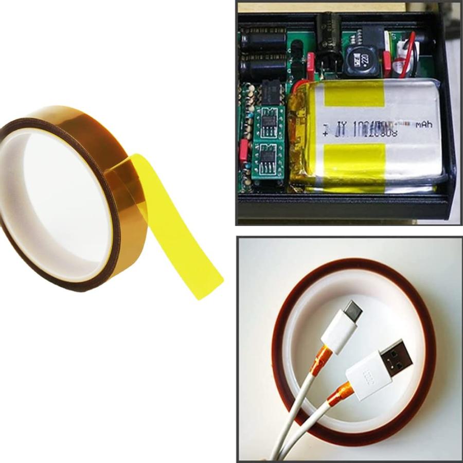 Itisyou 絶縁テープ 耐熱テープ カプトンテープ 粘着テープ 保護 Itisyou 絶縁テープ 耐熱テープ カプトンテープ 粘着テープ 保護