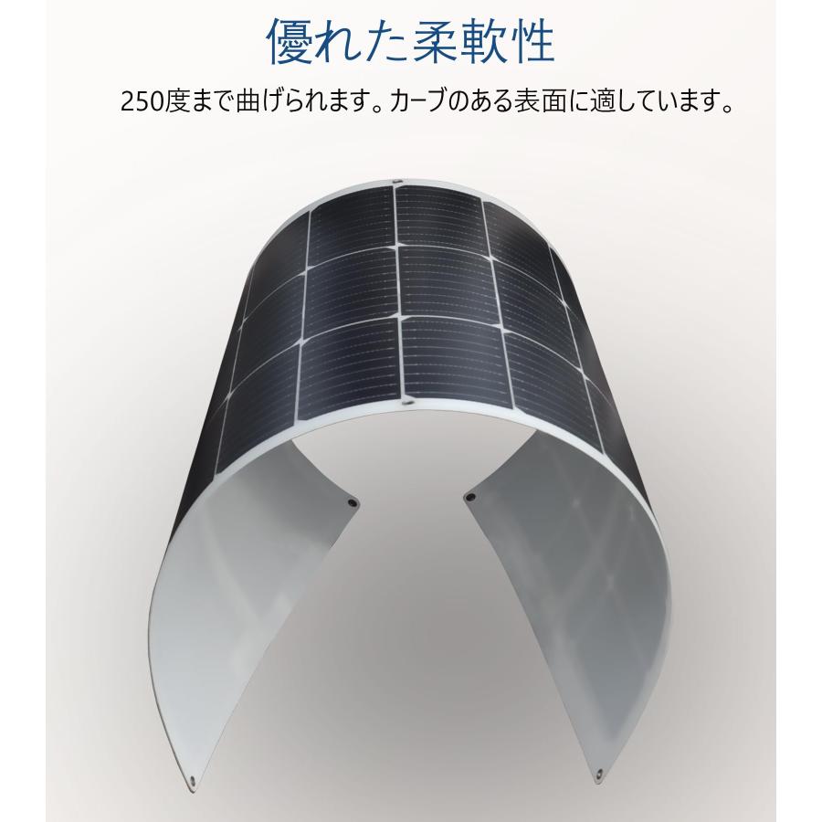 XINPUGUANG ソーラーパネル 100W 12V フレキシブル 単結晶 軽量 XINPUGUANG ソーラーパネル 100W 12V フレキシブル 単結晶 軽量