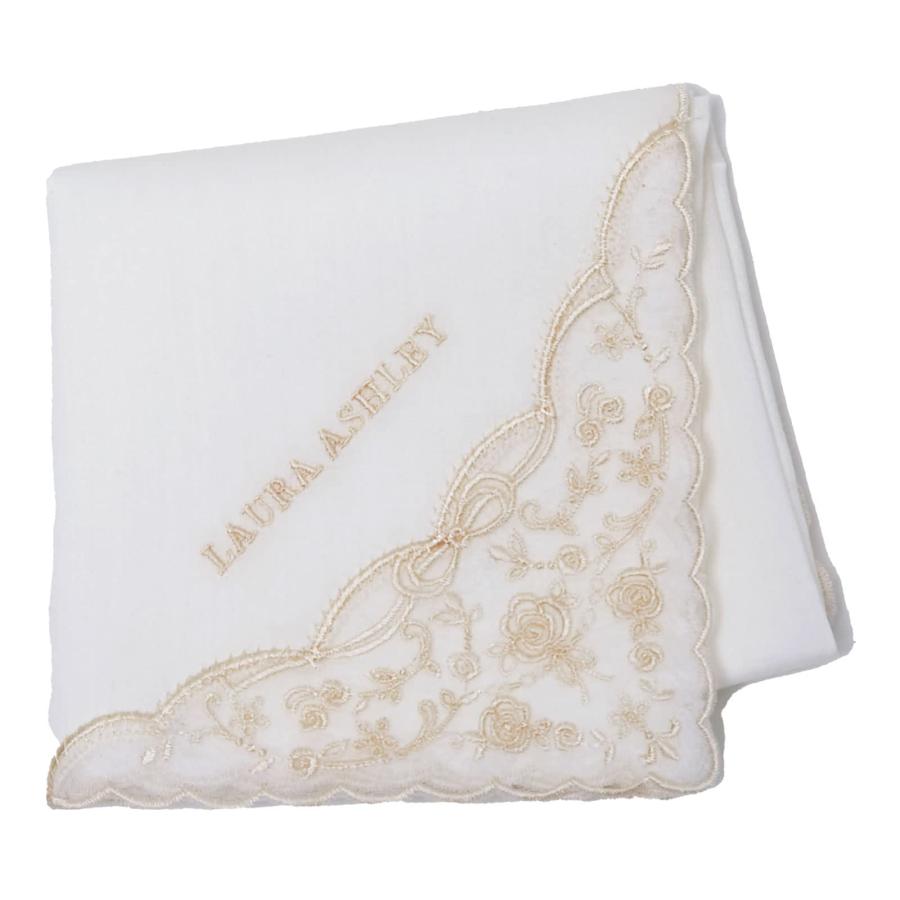 ローラ アシュレイ] ハンカチ 刺繍ハンカチ05608004 レディース