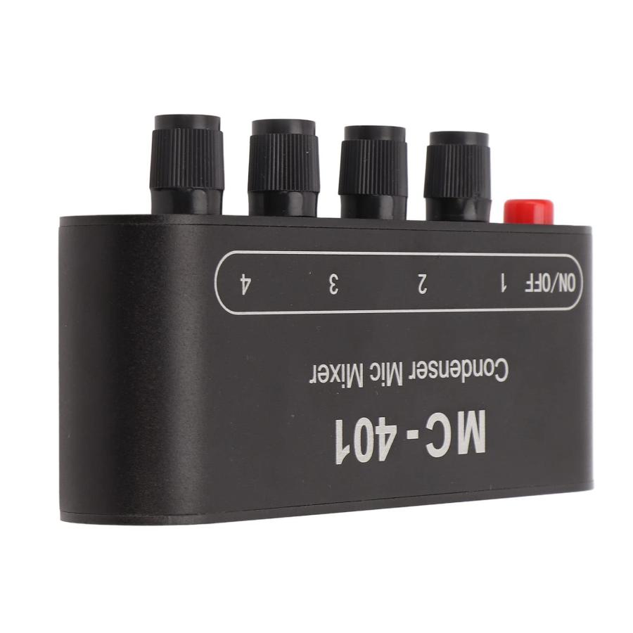 Vbestlife 4チャンネルミニオーディオラインミキサー、4イン1アウト