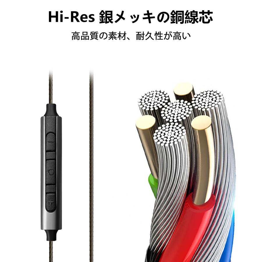 Hmusic フラット ヘッド イヤホン 14.2 mm ダイナミック Hmusic フラット ヘッド イヤホン 14.2 mm ダイナミック