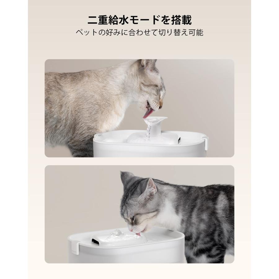 PETLIBRO ペット用 水飲み器 猫 ワイヤレスポンプ 2.5L大容量 ペット用