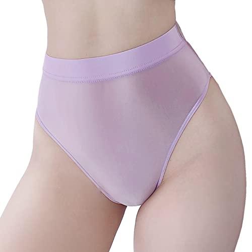 SCフレイヤ 艶感 サテン 生地 ブルマ 股上 深め フルバック 運動 体育 体操 スポーツ (XL ライトパープル)