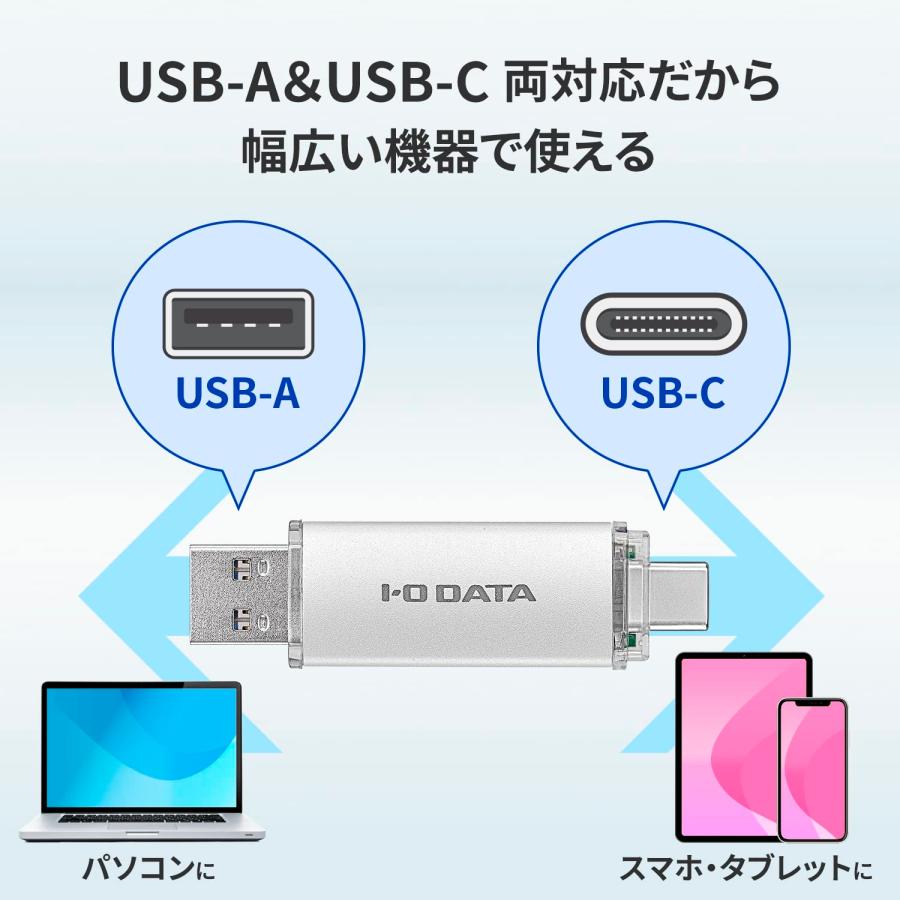 アイ・オー・データ IODATA USBメモリー 128GB USB-A&USB-C搭載 USB