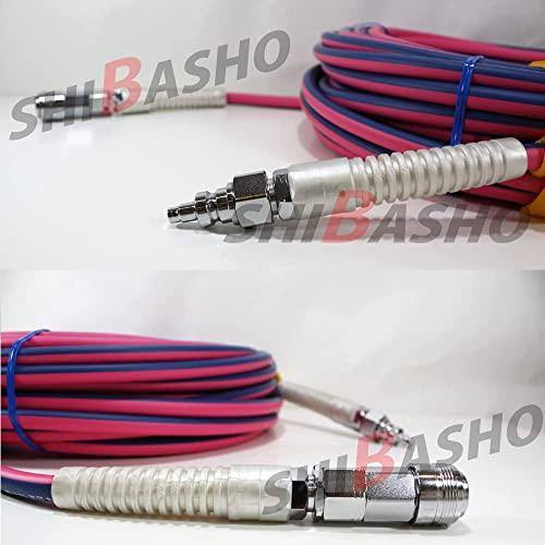 Mach マッハ 高圧20mエアーホース 内径6.0mm ピンク&ネイビー Mach マッハ 高圧20mエアーホース 内径6.0mm ピンク&ネイビー