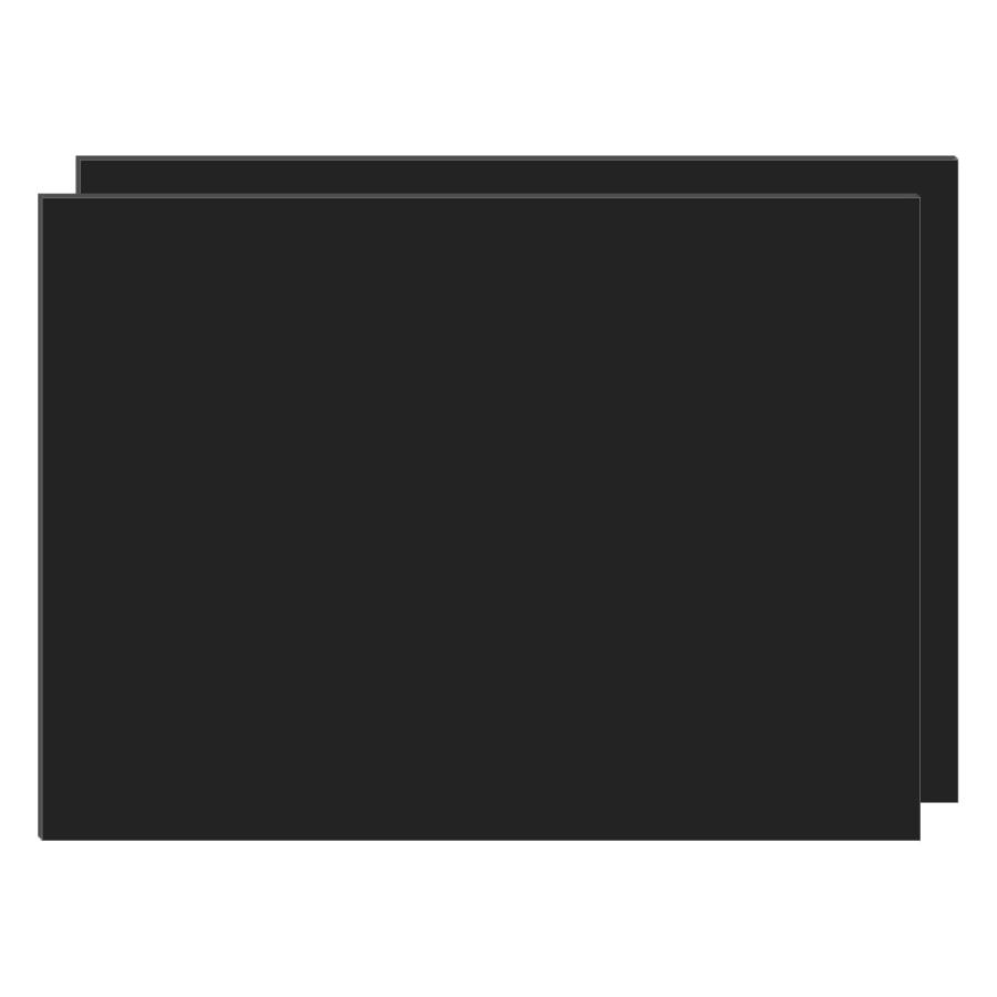 DARENYI 厚さ1.7mm 黒いアクリル板 2枚 A3 不透明アクリルボード 黒