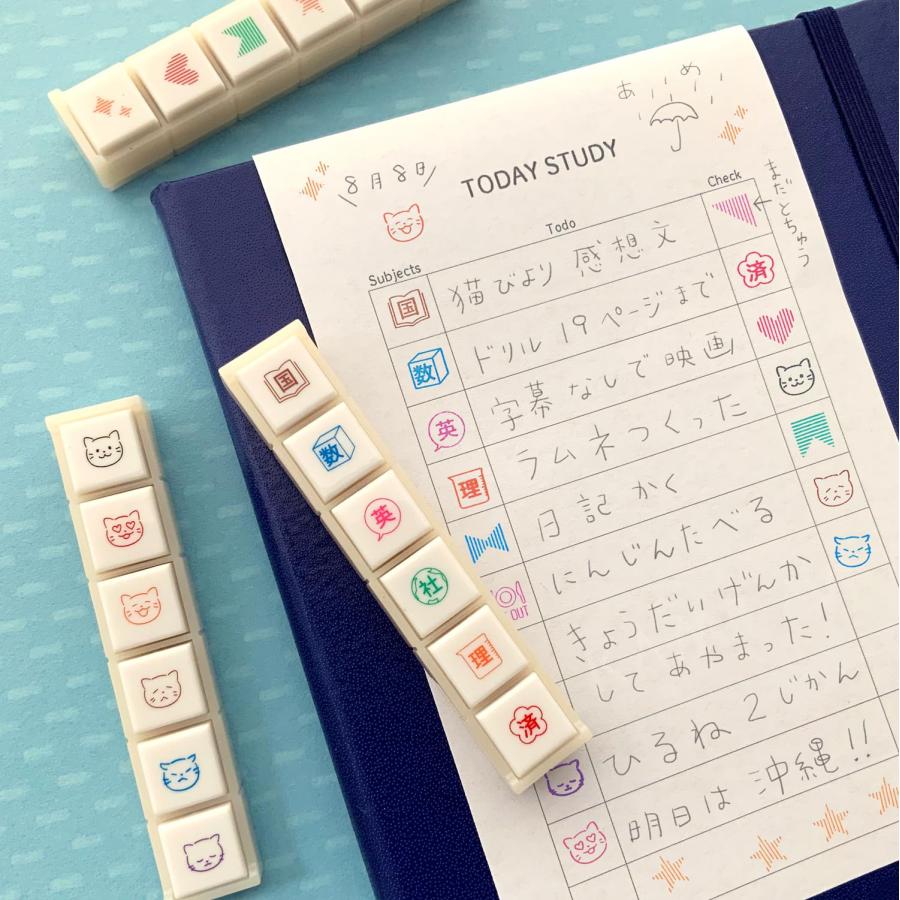 こどものかお(Kodomonokao) スタンプ ポチッとシックス 交代制勤務の
