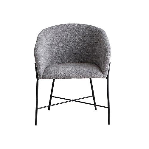 東馬 大川家具 チェア グレー スチール脚 ブークレー生地 トリート  