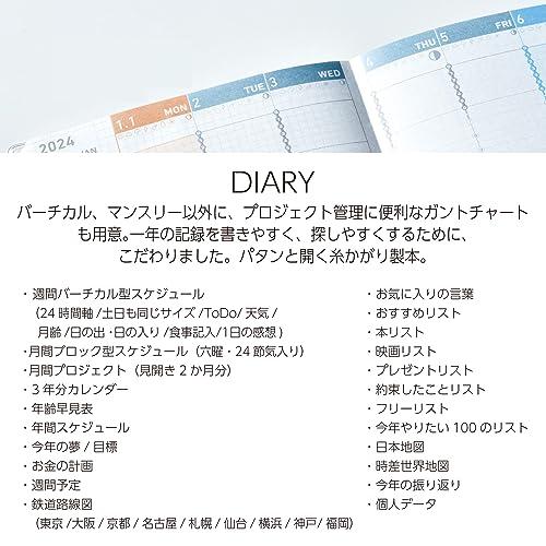 コクヨ ジブン手帳 DIARY 手帳用リフィル 2024年 A5 スリム マンスリー&ウィークリー ニ-JR-24 2023年 11月始まり｜goodzero｜04