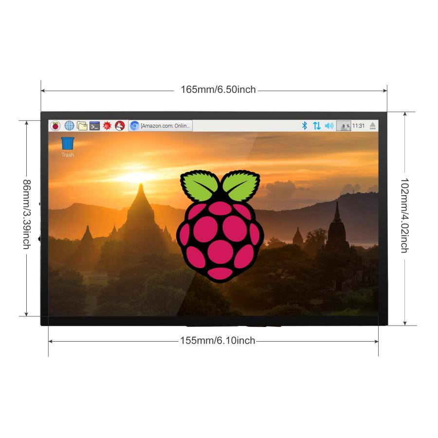LCD 7インチ　ディスプレイ 高度な正方形lcdモニター7インチソリューションで、視覚的な