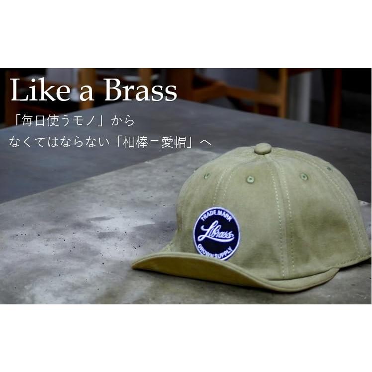Librass] ヘリンボーンアンパイアキャップ ツバ短 ツバが短い ショート