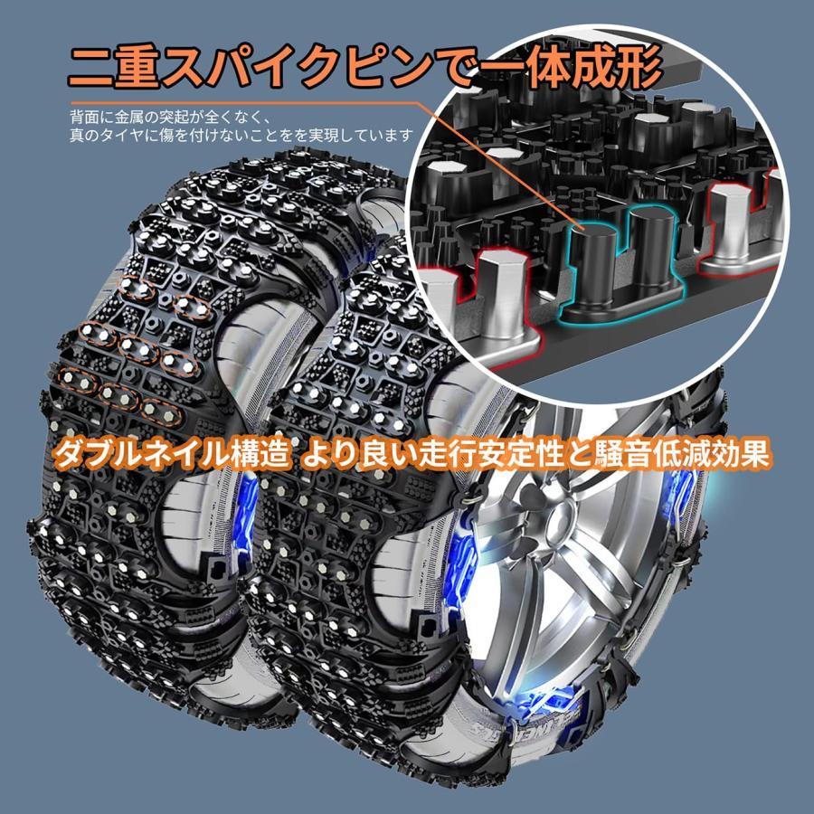 非金属タイヤチェーン
(ネットギア ジラーレ)
GN17 QE16 非金属タイヤチェーン バイアスロンクイックイージー (R80