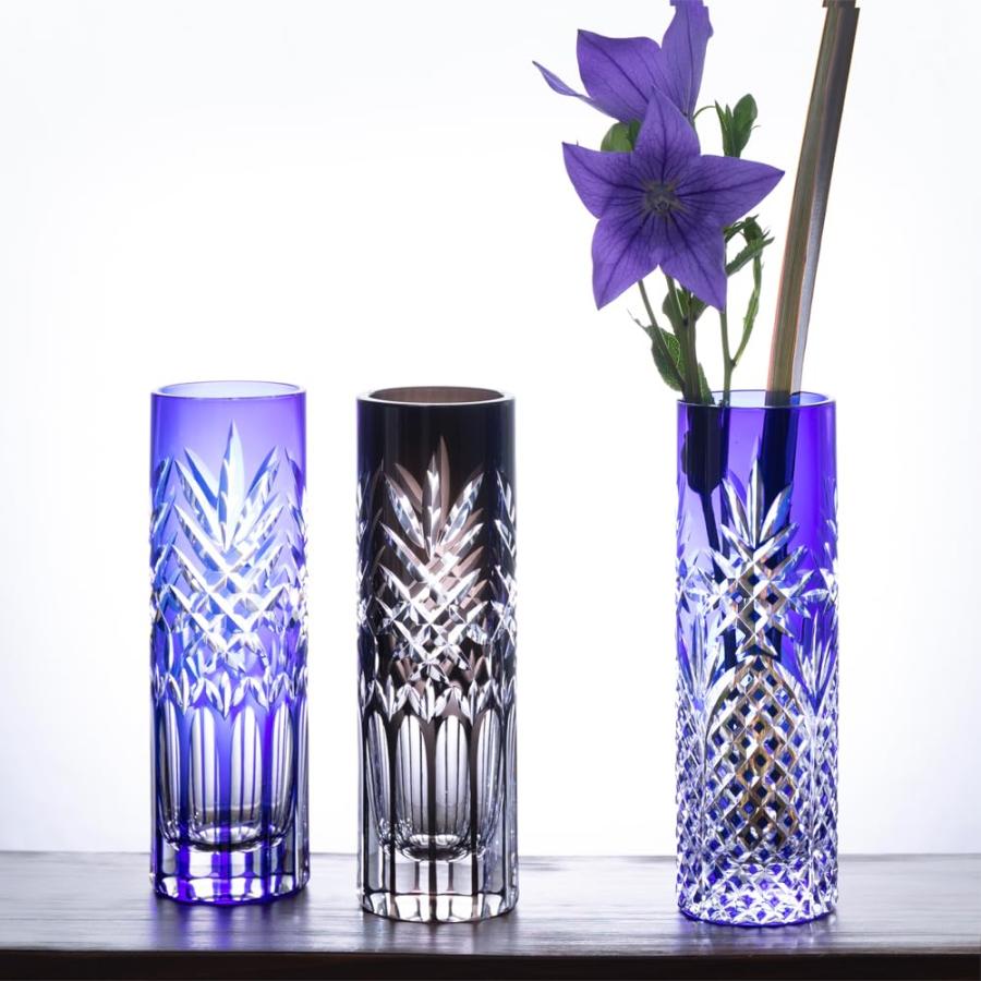 NARUMI(ナルミ) 花瓶 一輪挿し グラスワークス デオネ 17.5cm 青