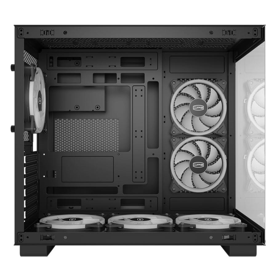 CPS 高透過率ガラス採用 ピラーレスPCケース C3T500-ARGB-BK