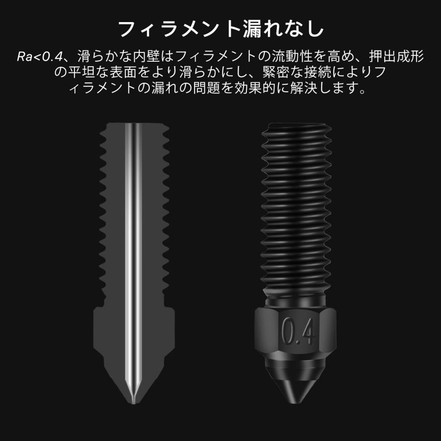 Creality 3dプリンター Ender 3 V3 KE ノズル 5個 硬化スチール 0.4mm