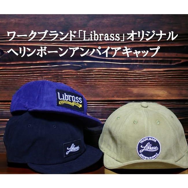 Librass] ヘリンボーンアンパイアキャップ ツバ短 ツバが短い ショート