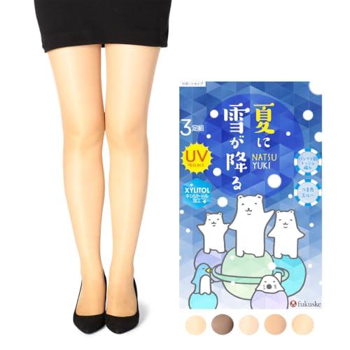 福助] ストッキング 【シルキーサポート】 夏雪 無地 パンティ