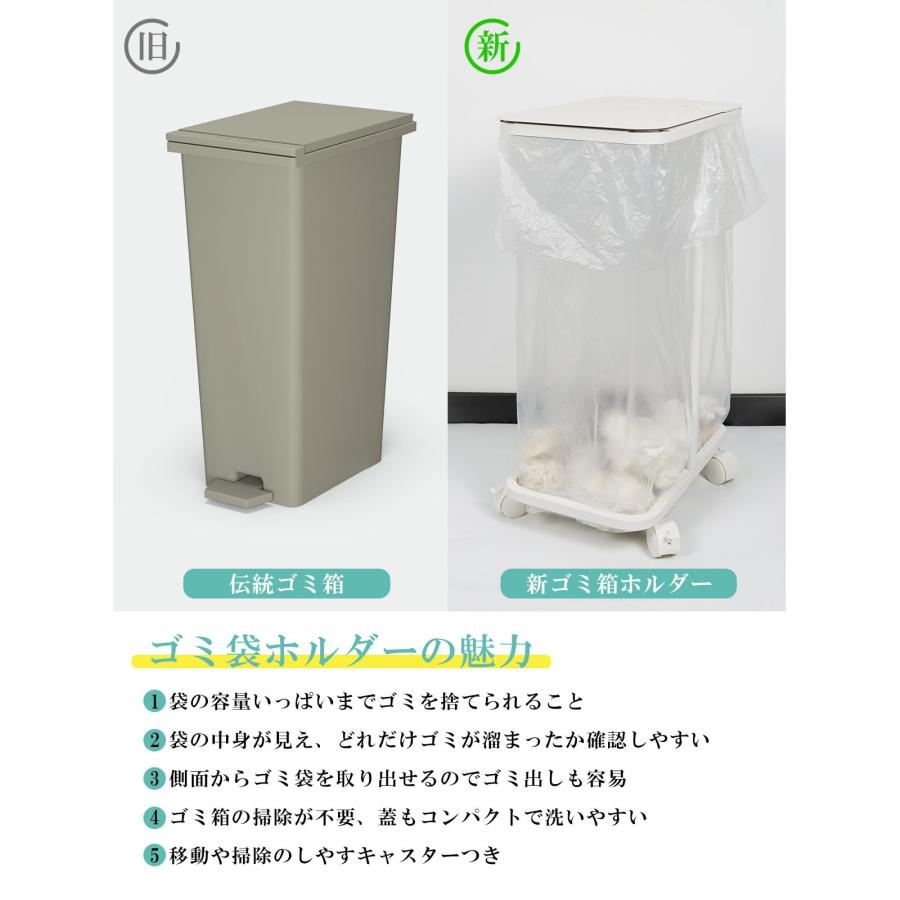 【色: ホワイト】[高さ伸縮可]ゴミ袋ホルダー 20L～90L対応 TTWO ゴ Amazon｜TTWO ゴミ袋ホルダー 20L～90L対応 高さ伸縮可 ゴミ箱