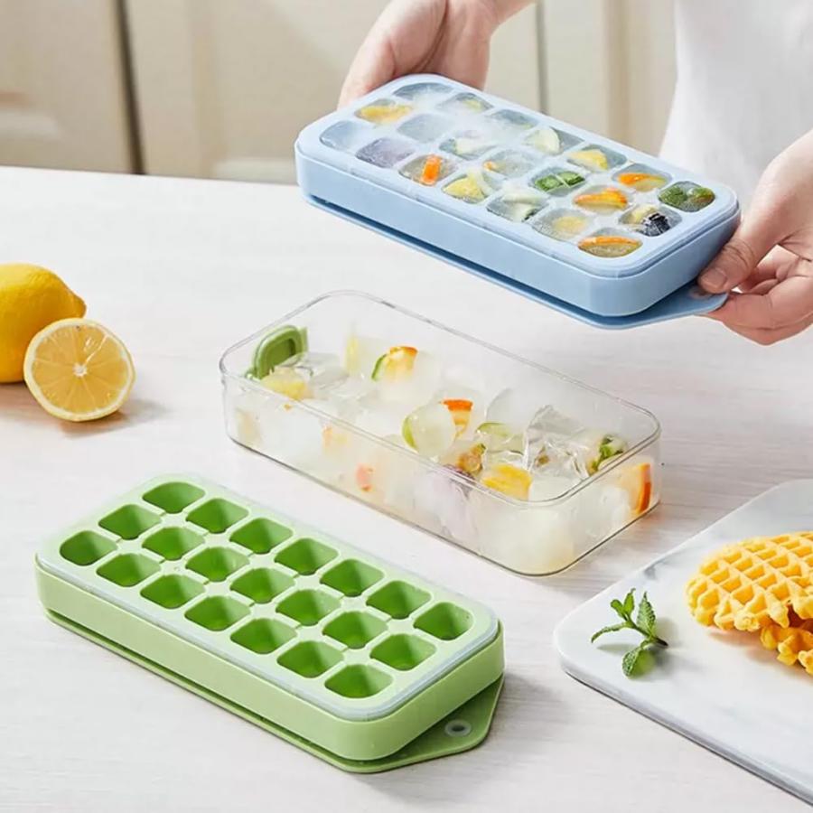 製氷皿 四角氷【ワンプッシュで氷が取れる】製氷機 アイストレー 家庭