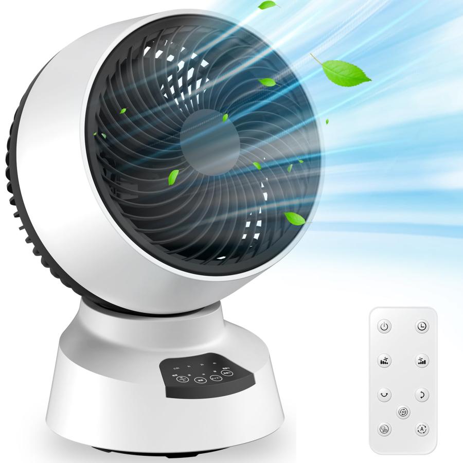 YONA 「節電対策に」サーキュレーター 静音 上下左右 360度首振り 30畳