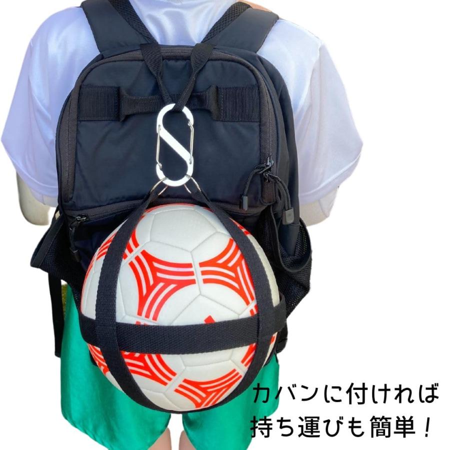 サッカー ボール ホルダー バッグ ケース ネット 収納 リュック 自転車
