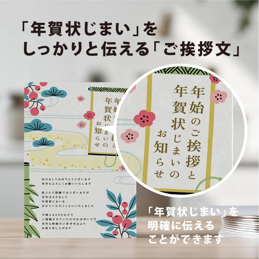 年賀状じまい2025（新年お知らせ）私製10枚入り【特選デザイナーズ】パピレイ Amazon | 年賀状じまい ハガキ 10枚【新年にお知らせ】私製はがき