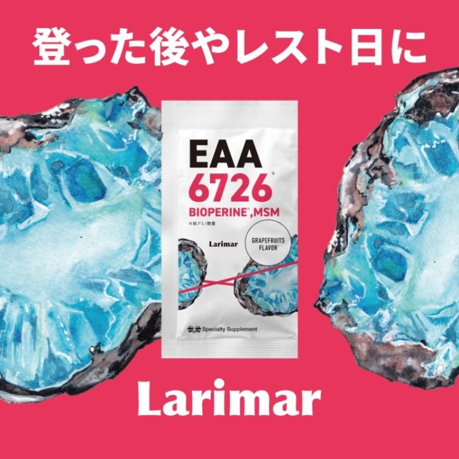 【登った後やレスト日の回復サポート】Larimar｜EAA6726+バイオぺリン,MSM配合 1箱（9g×36袋） |  | 01