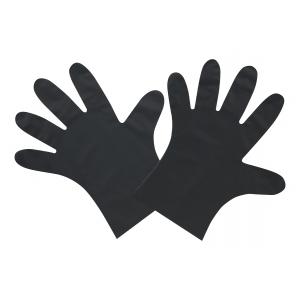 ショーワグローブ　TEMRES アウトドアつかいきりグローブ 100枚入 アウトドア グローブ テムレス  ブラック 防寒インナー付き |  | 01