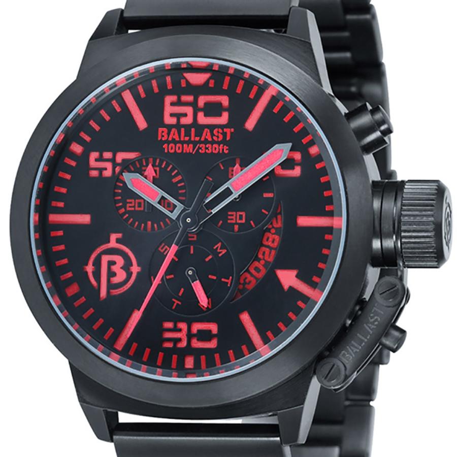 BALLAST バラスト 電池式クォーツ 腕時計 メンズ ケース幅:47mm 品番 